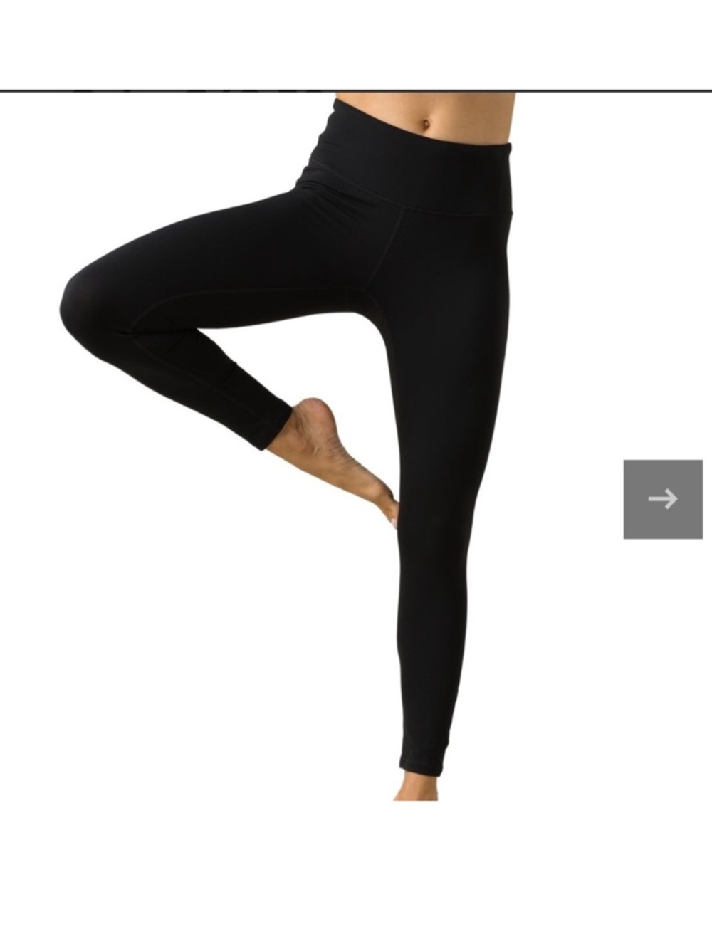 Prana Black High Waist Transform Pull on Leggings Athleisure Yoga Active Gym